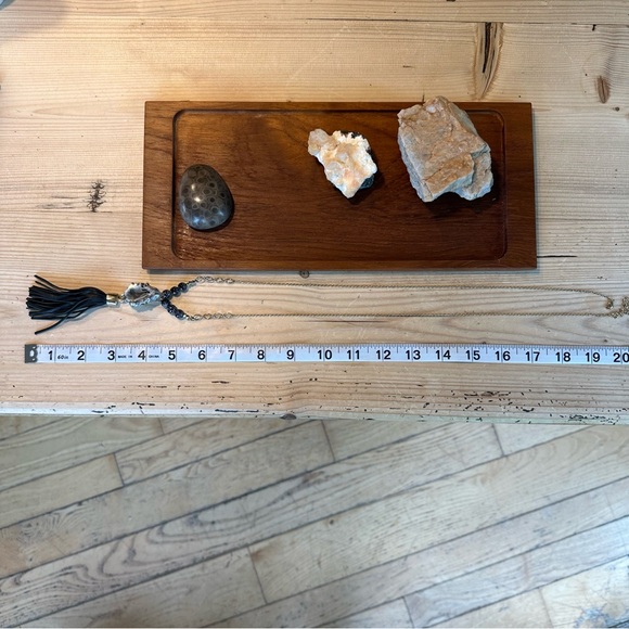 Free People Geode Fringe Festival Ready Vintage Necklace - Picture 2 of 4